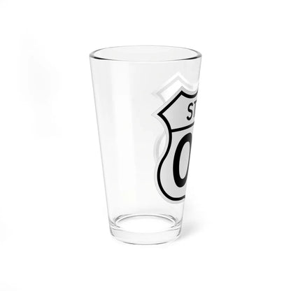 US XX YYY 1950 (Kansas) (Road Sign) Pint Glass 16oz - Go Mug Yourself