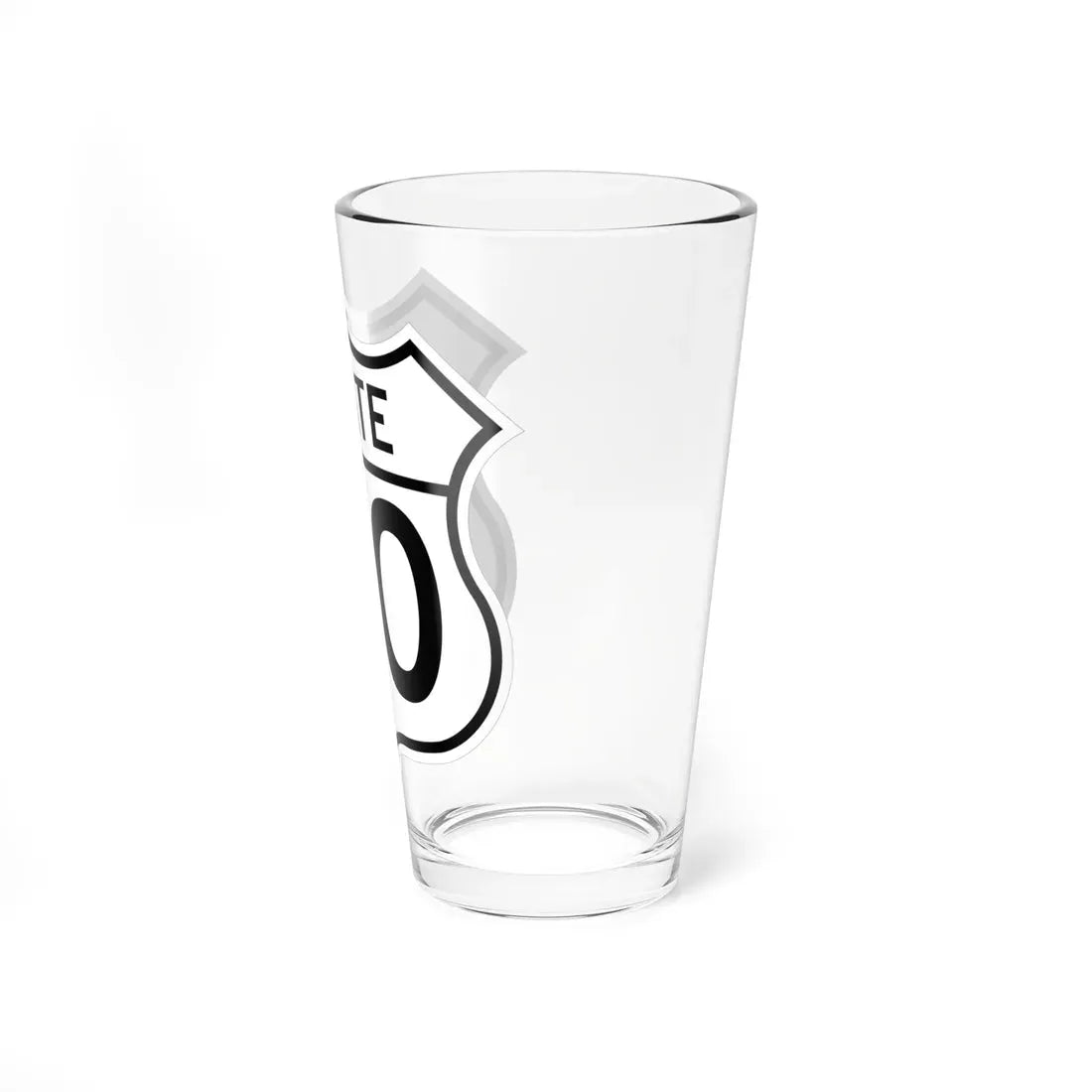 US XX YYY 1950 (Kansas) (Road Sign) Pint Glass 16oz - Go Mug Yourself