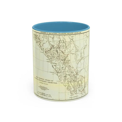 USA - Alaska (1903) (Map) Accent Coffee Mug 11oz Light Blue - Go Mug Yourself