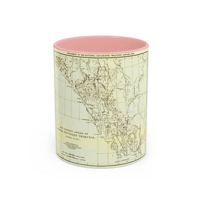 USA - Alaska (1903) (Map) Accent Coffee Mug 11oz Pink - Go Mug Yourself