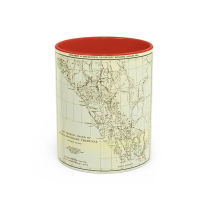USA - Alaska (1903) (Map) Accent Coffee Mug 11oz Red - Go Mug Yourself