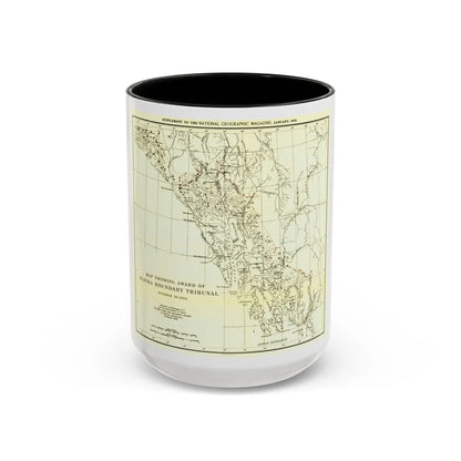 USA - Alaska (1903) (Map) Accent Coffee Mug-15oz-Black-Go Mug Yourself