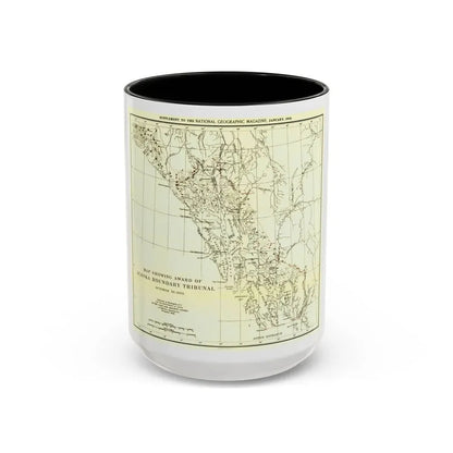 USA - Alaska (1903) (Map) Accent Coffee Mug 15oz Black - Go Mug Yourself