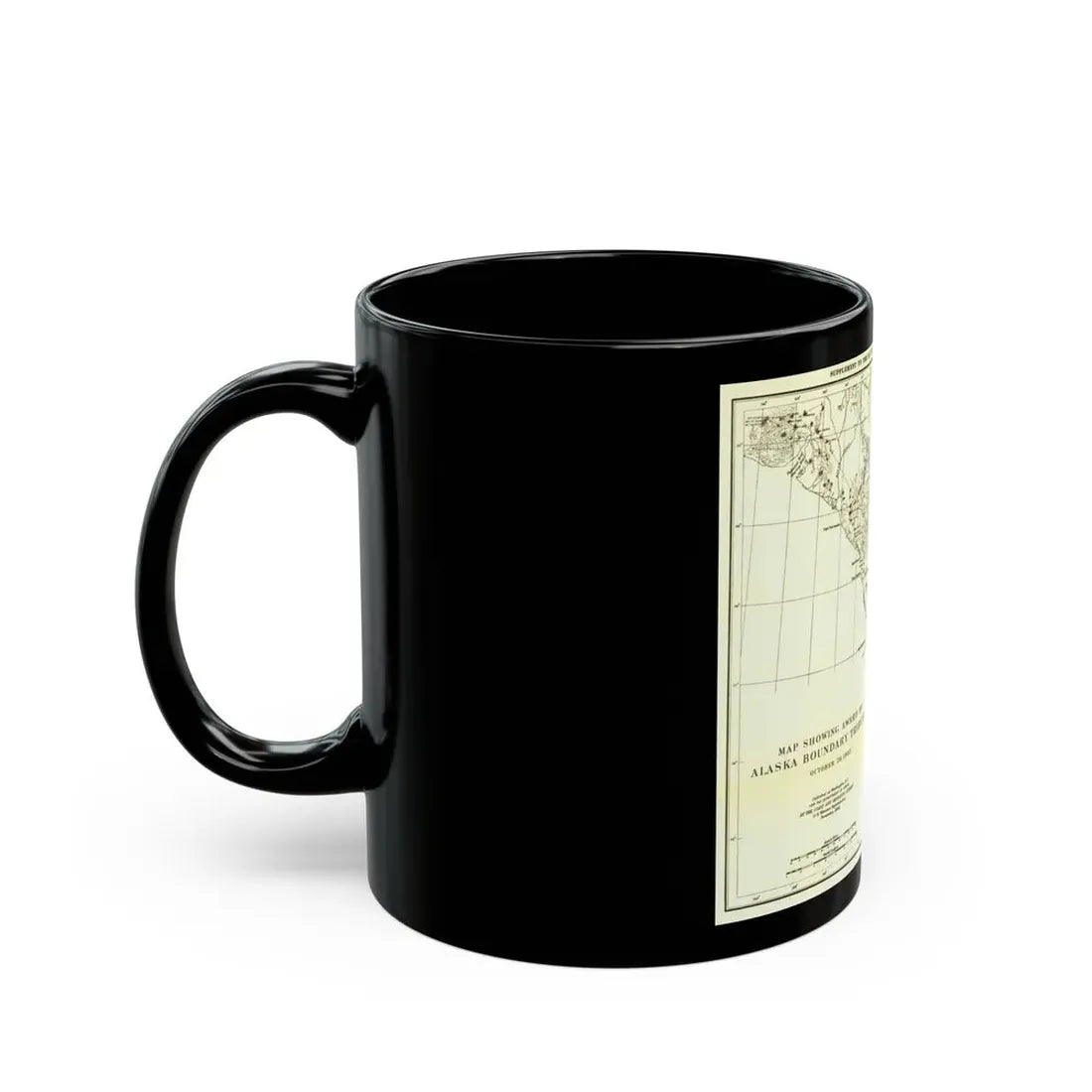 USA - Alaska (1903) (Map) Black Coffee Mug - Go Mug Yourself