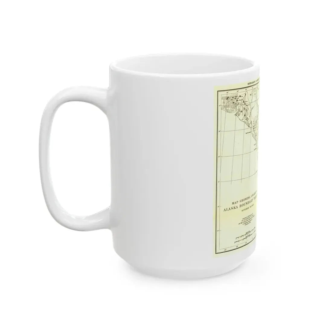 USA - Alaska (1903) (Map) White Coffee Mug - Go Mug Yourself