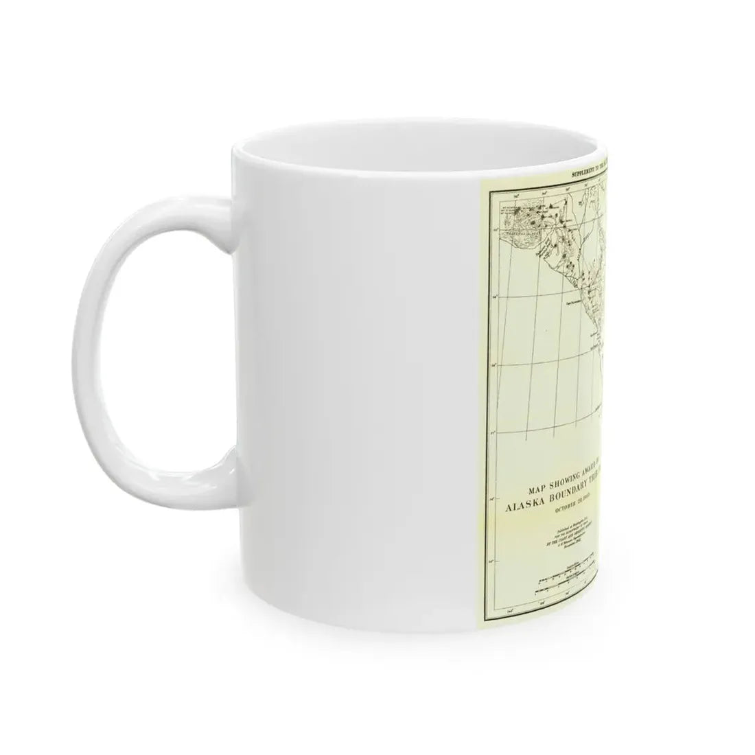 USA - Alaska (1903) (Map) White Coffee Mug - Go Mug Yourself