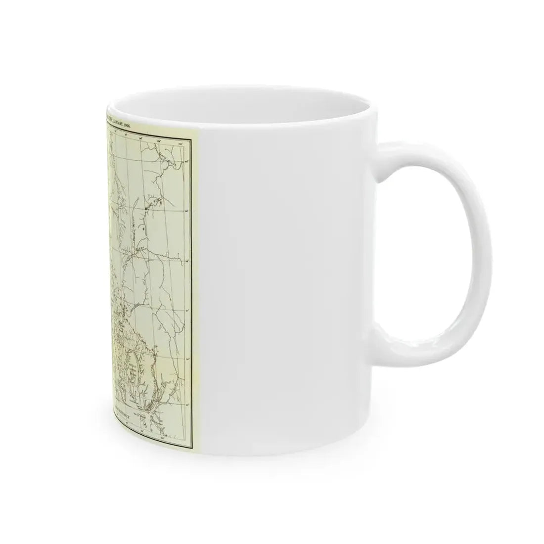 USA - Alaska (1903) (Map) White Coffee Mug - Go Mug Yourself
