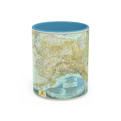 USA - Alaska (1956) (Map) Accent Coffee Mug 11oz Light Blue - Go Mug Yourself