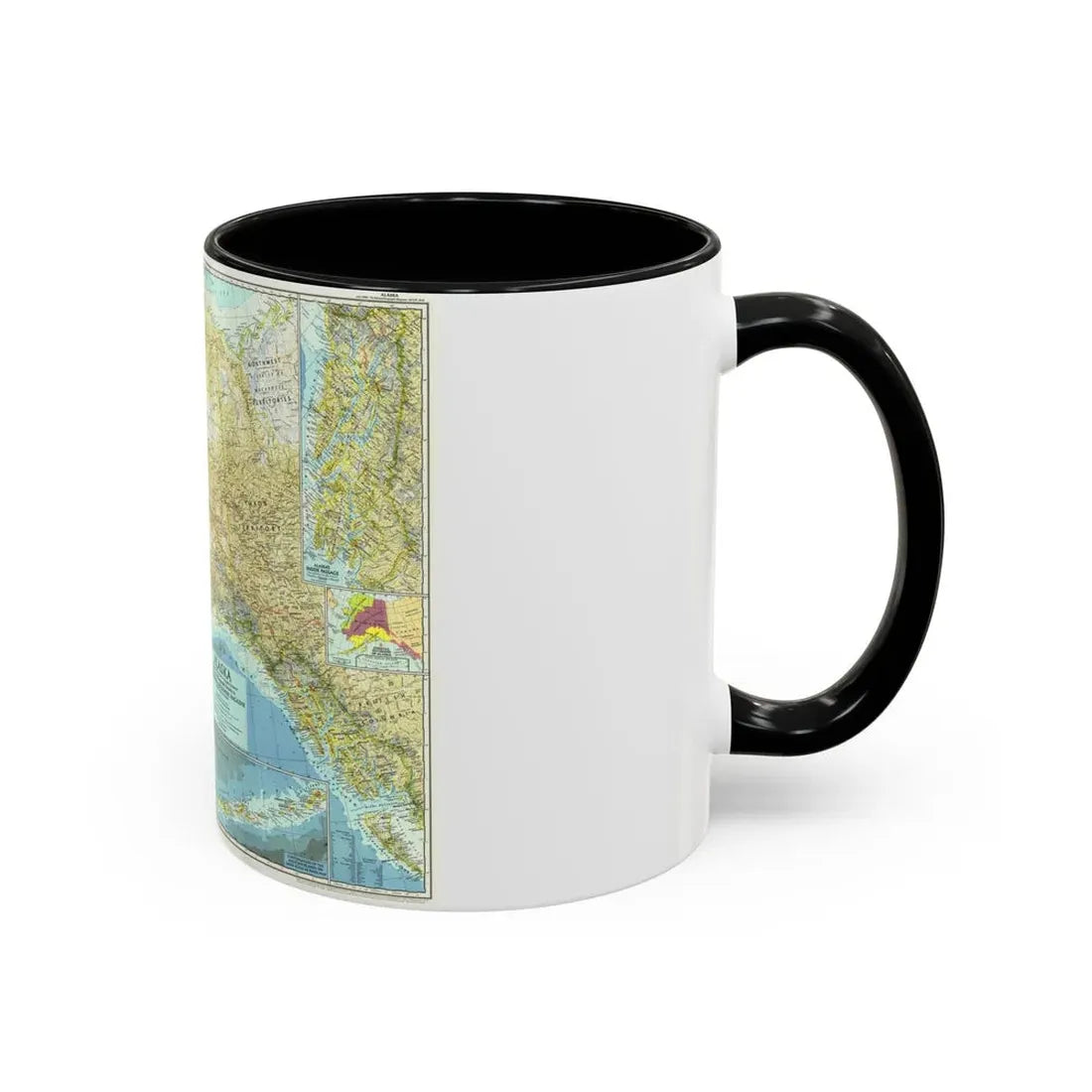 USA - Alaska (1956) (Map) Accent Coffee Mug - Go Mug Yourself
