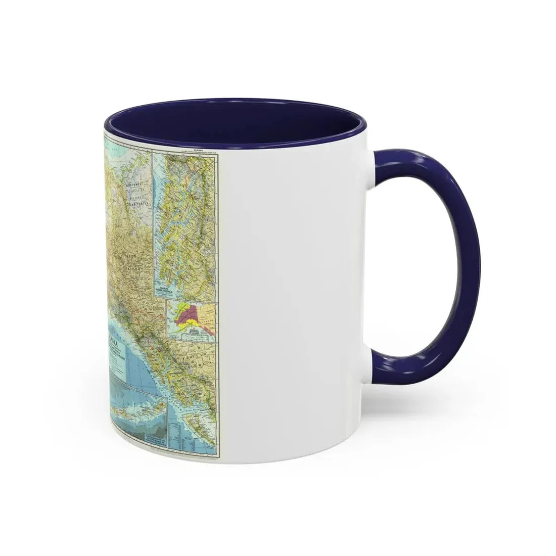 USA - Alaska (1956) (Map) Accent Coffee Mug - Go Mug Yourself