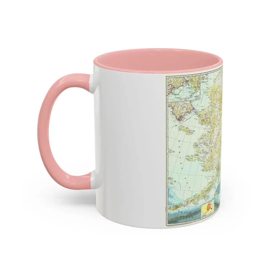 USA - Alaska (1956) (Map) Accent Coffee Mug - Go Mug Yourself