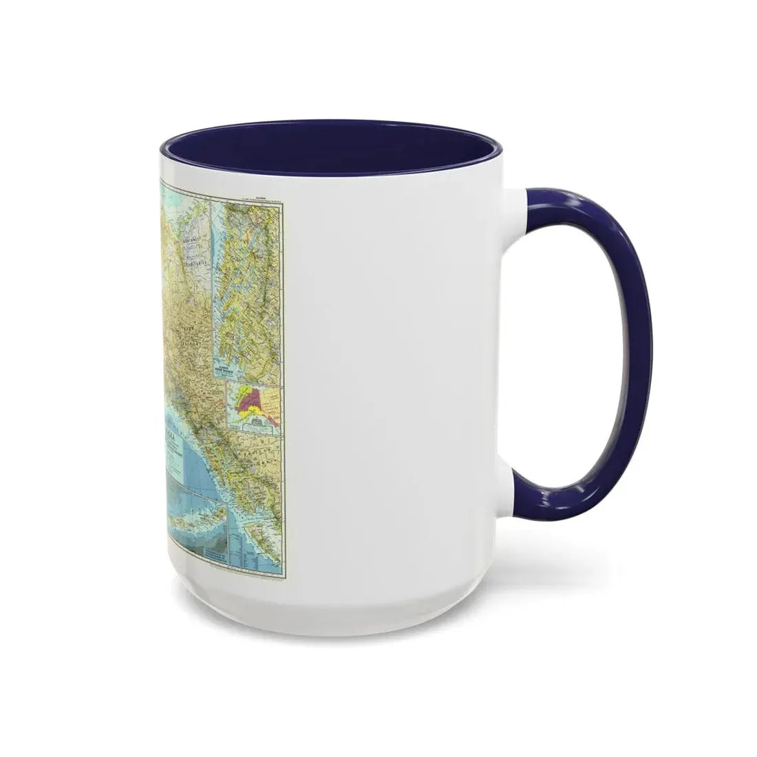 USA - Alaska (1956) (Map) Accent Coffee Mug - Go Mug Yourself