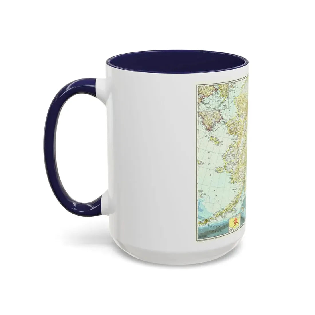 USA - Alaska (1956) (Map) Accent Coffee Mug - Go Mug Yourself