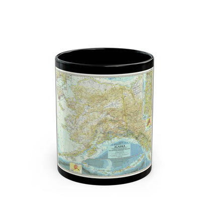 USA - Alaska (1956) (Map) Black Coffee Mug-11oz-Go Mug Yourself