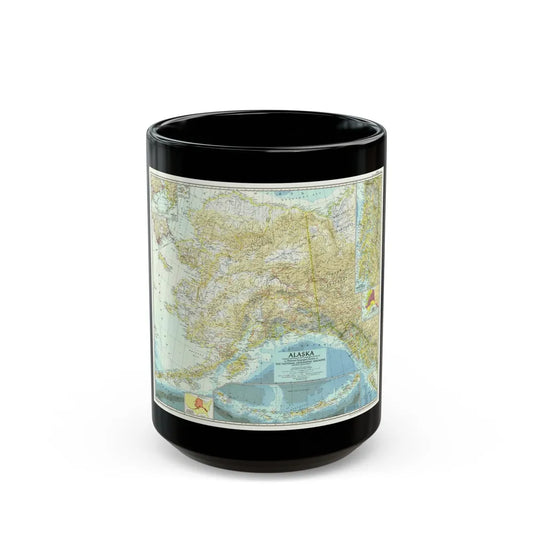 USA - Alaska (1956) (Map) Black Coffee Mug-15oz-Go Mug Yourself