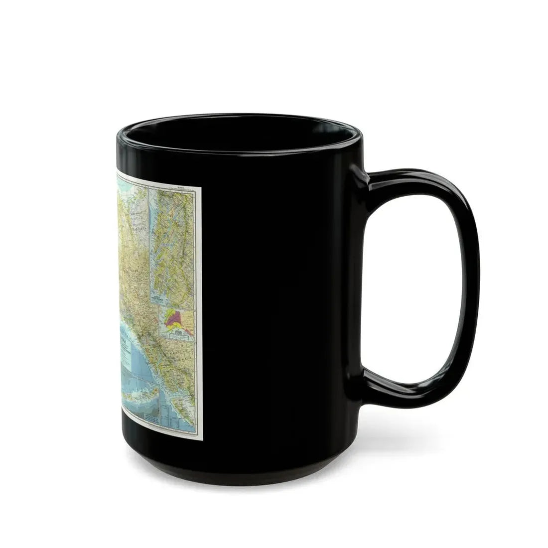 USA - Alaska (1956) (Map) Black Coffee Mug - Go Mug Yourself