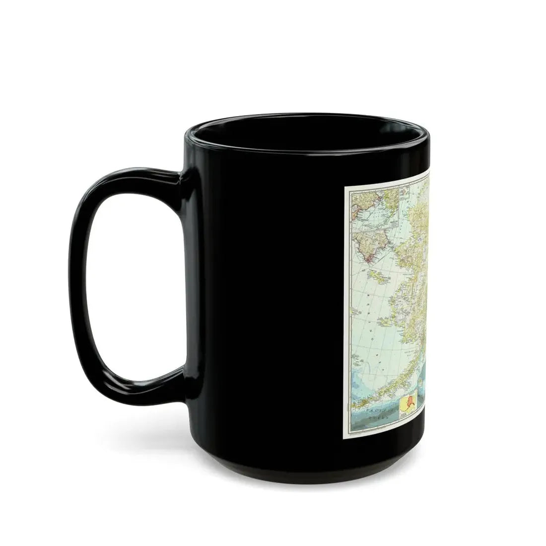 USA - Alaska (1956) (Map) Black Coffee Mug - Go Mug Yourself