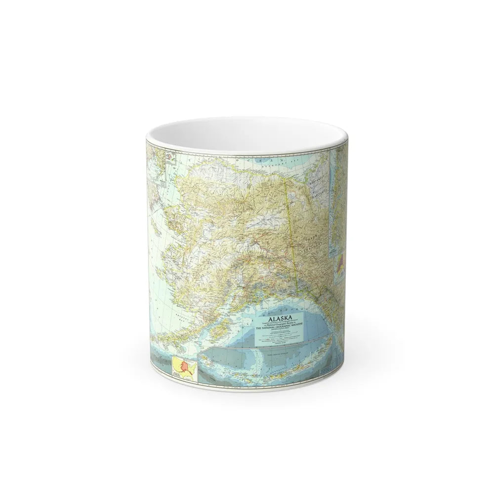 USA - Alaska (1956) (Map) Color Changing Mug 11oz-11oz-Go Mug Yourself