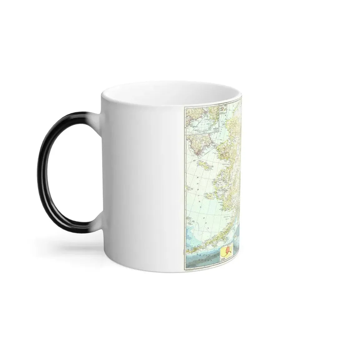 USA - Alaska (1956) (Map) Color Changing Mug 11oz - Go Mug Yourself