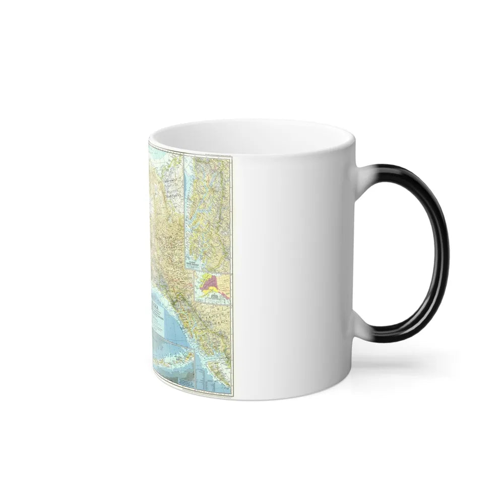 USA - Alaska (1956) (Map) Color Changing Mug 11oz-Go Mug Yourself