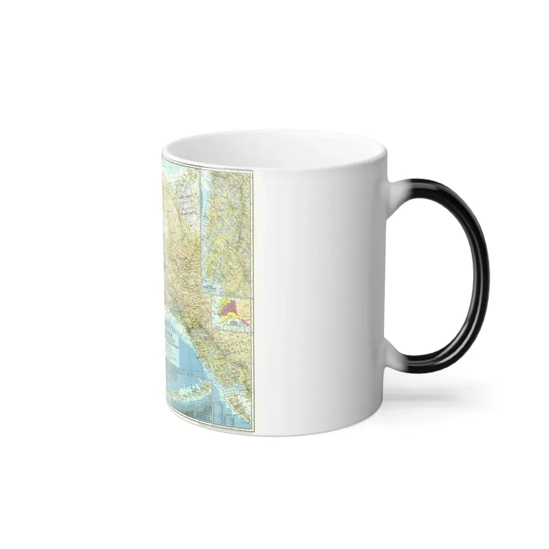 USA - Alaska (1956) (Map) Color Changing Mug 11oz - Go Mug Yourself