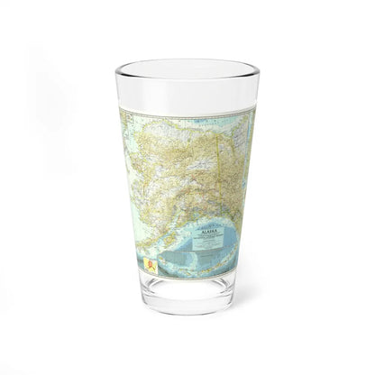 USA - Alaska (1956) (Map) Pint Glass 16oz-16oz-Go Mug Yourself