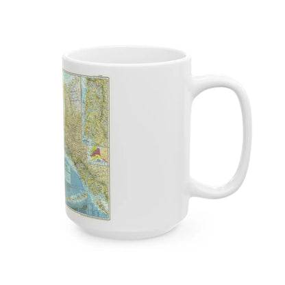 USA - Alaska (1956) (Map) White Coffee Mug-Go Mug Yourself