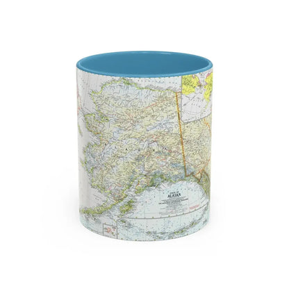 USA - Alaska (1959) (Map) Accent Coffee Mug 11oz Light Blue - Go Mug Yourself
