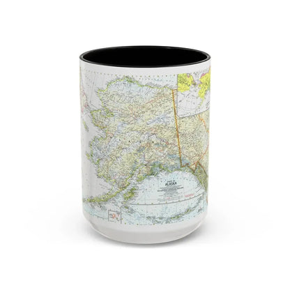USA - Alaska (1959) (Map) Accent Coffee Mug 15oz Black - Go Mug Yourself