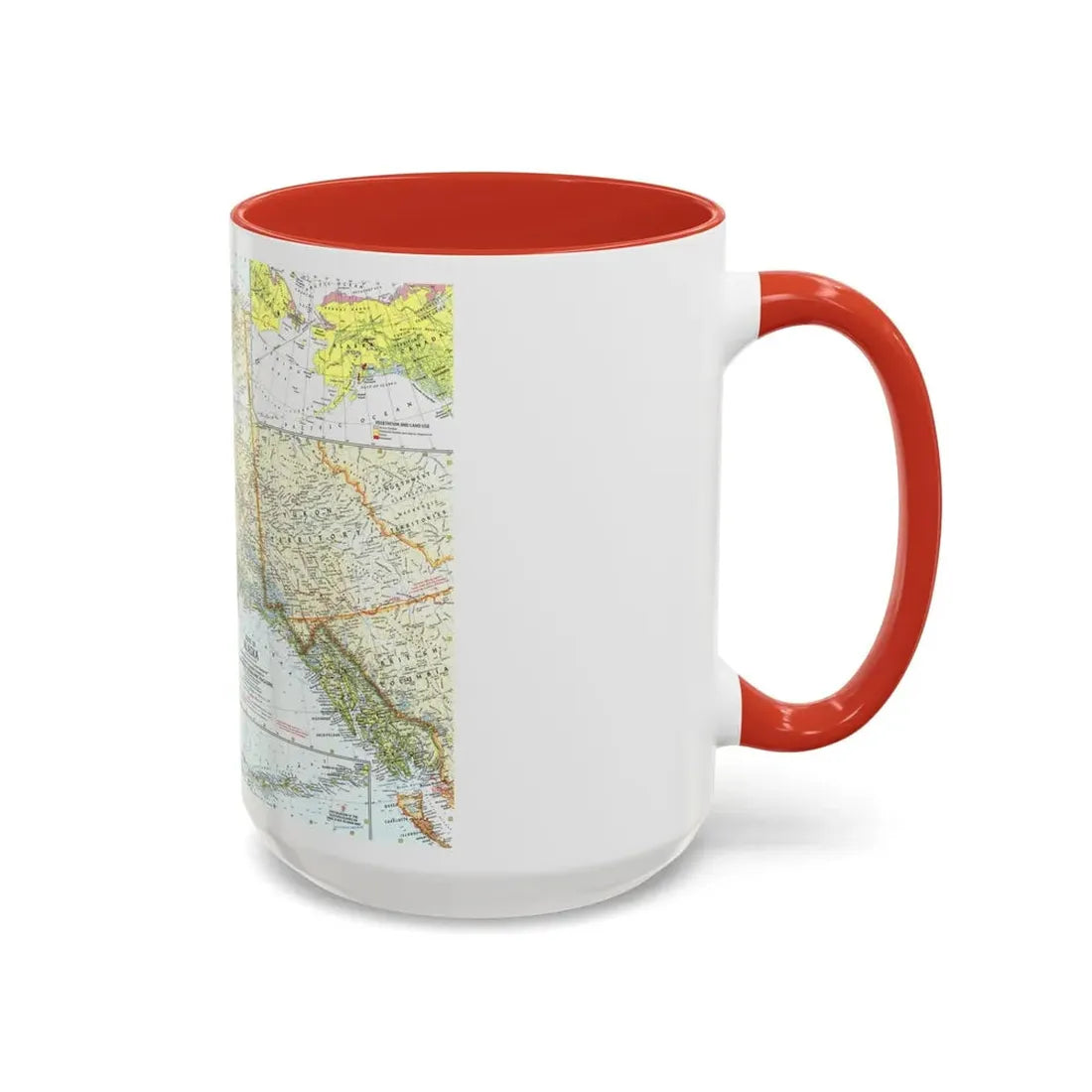 USA - Alaska (1959) (Map) Accent Coffee Mug - Go Mug Yourself