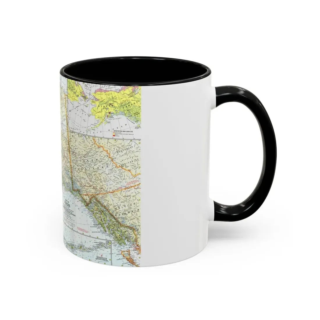 USA - Alaska (1959) (Map) Accent Coffee Mug - Go Mug Yourself