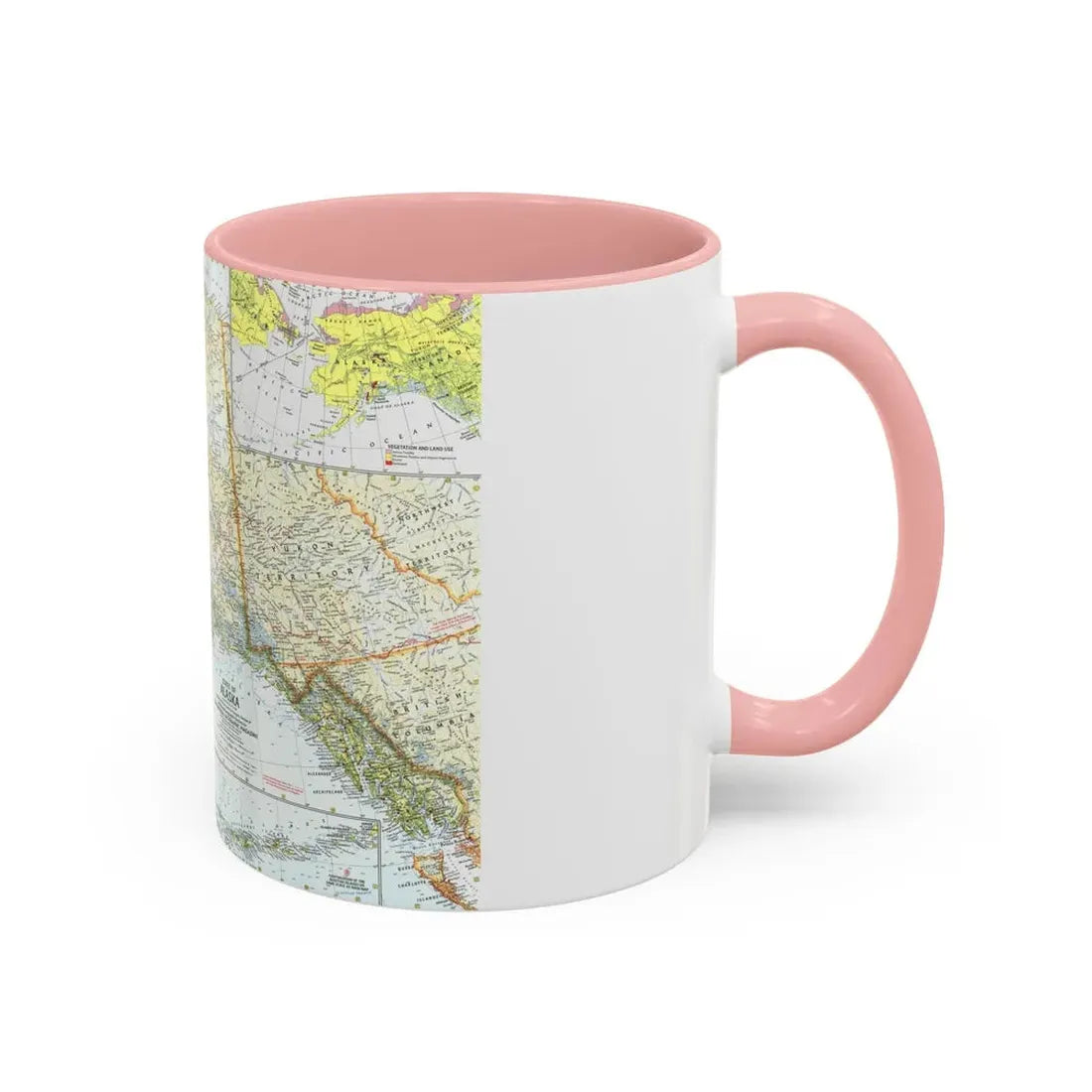 USA - Alaska (1959) (Map) Accent Coffee Mug - Go Mug Yourself