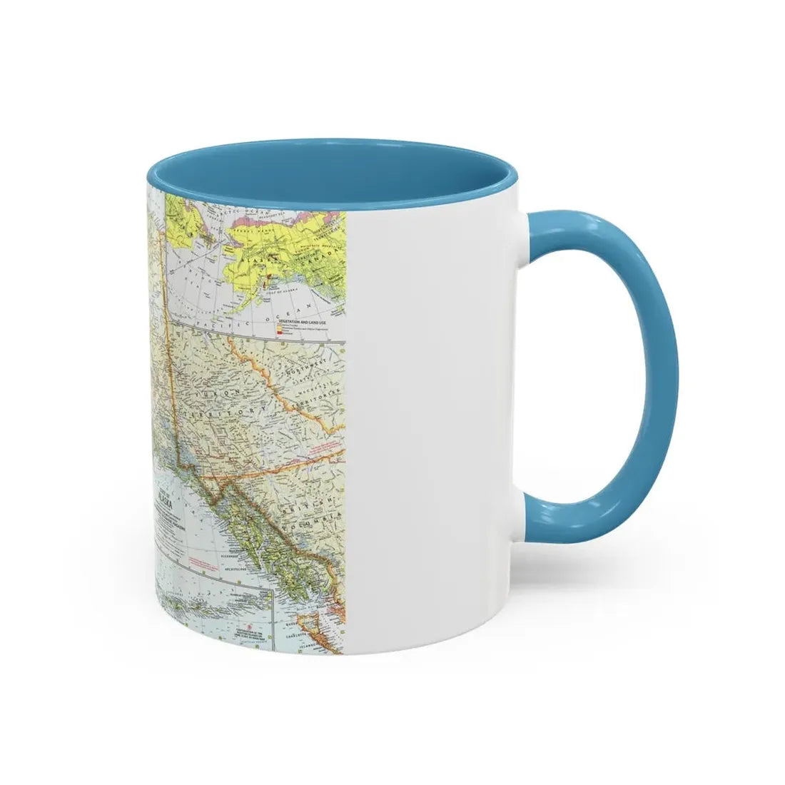 USA - Alaska (1959) (Map) Accent Coffee Mug - Go Mug Yourself