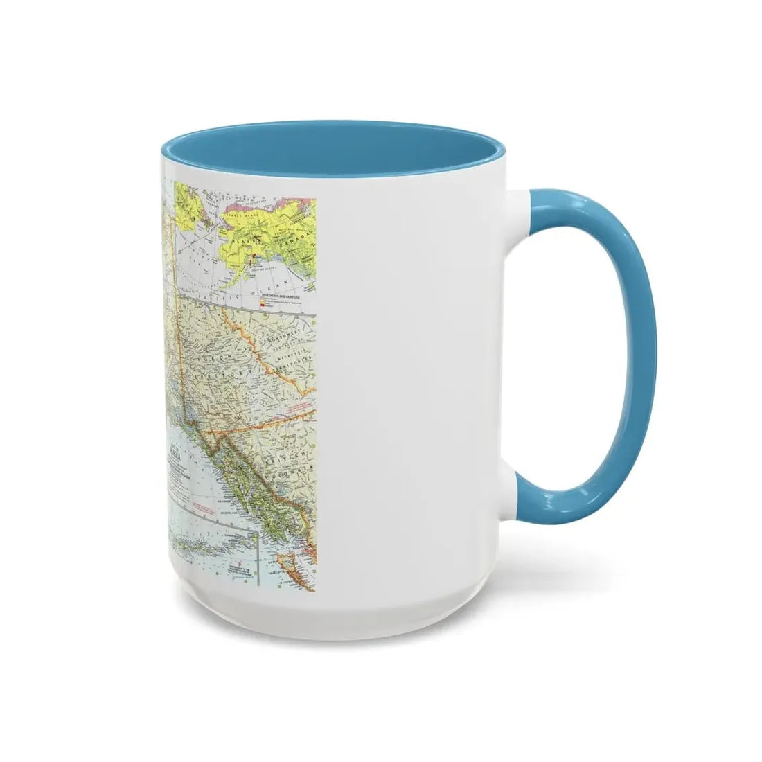 USA - Alaska (1959) (Map) Accent Coffee Mug - Go Mug Yourself