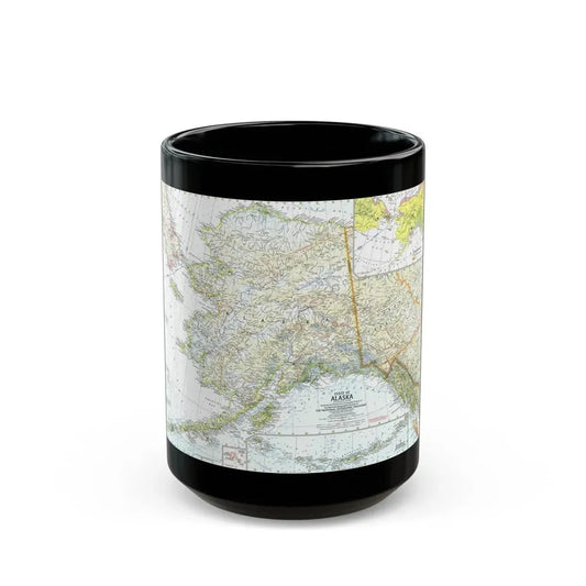 USA - Alaska (1959) (Map) Black Coffee Mug 15oz - Go Mug Yourself