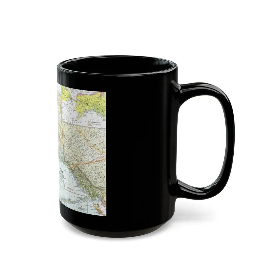 USA - Alaska (1959) (Map) Black Coffee Mug - Go Mug Yourself