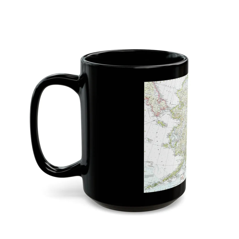 USA - Alaska (1959) (Map) Black Coffee Mug-Go Mug Yourself