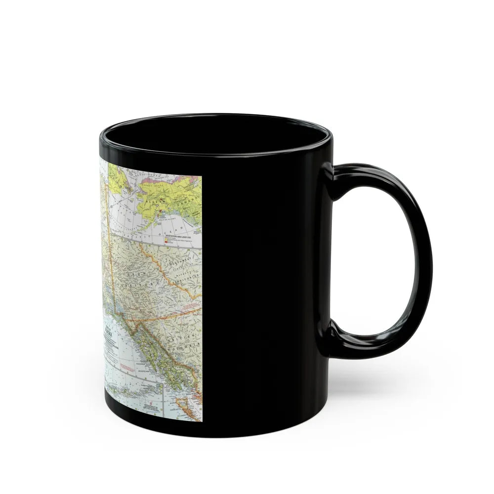 USA - Alaska (1959) (Map) Black Coffee Mug-Go Mug Yourself