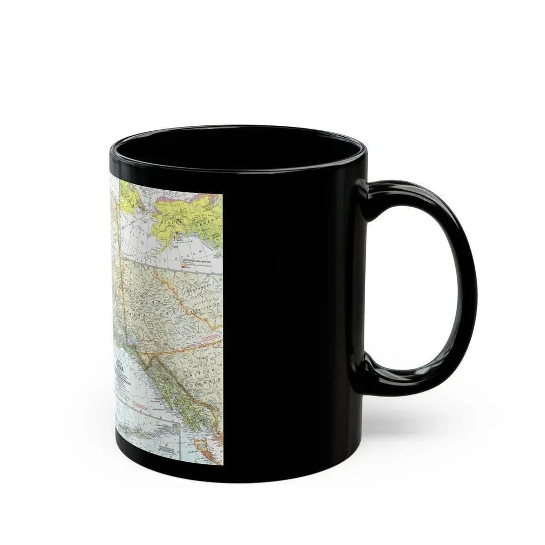 USA - Alaska (1959) (Map) Black Coffee Mug - Go Mug Yourself
