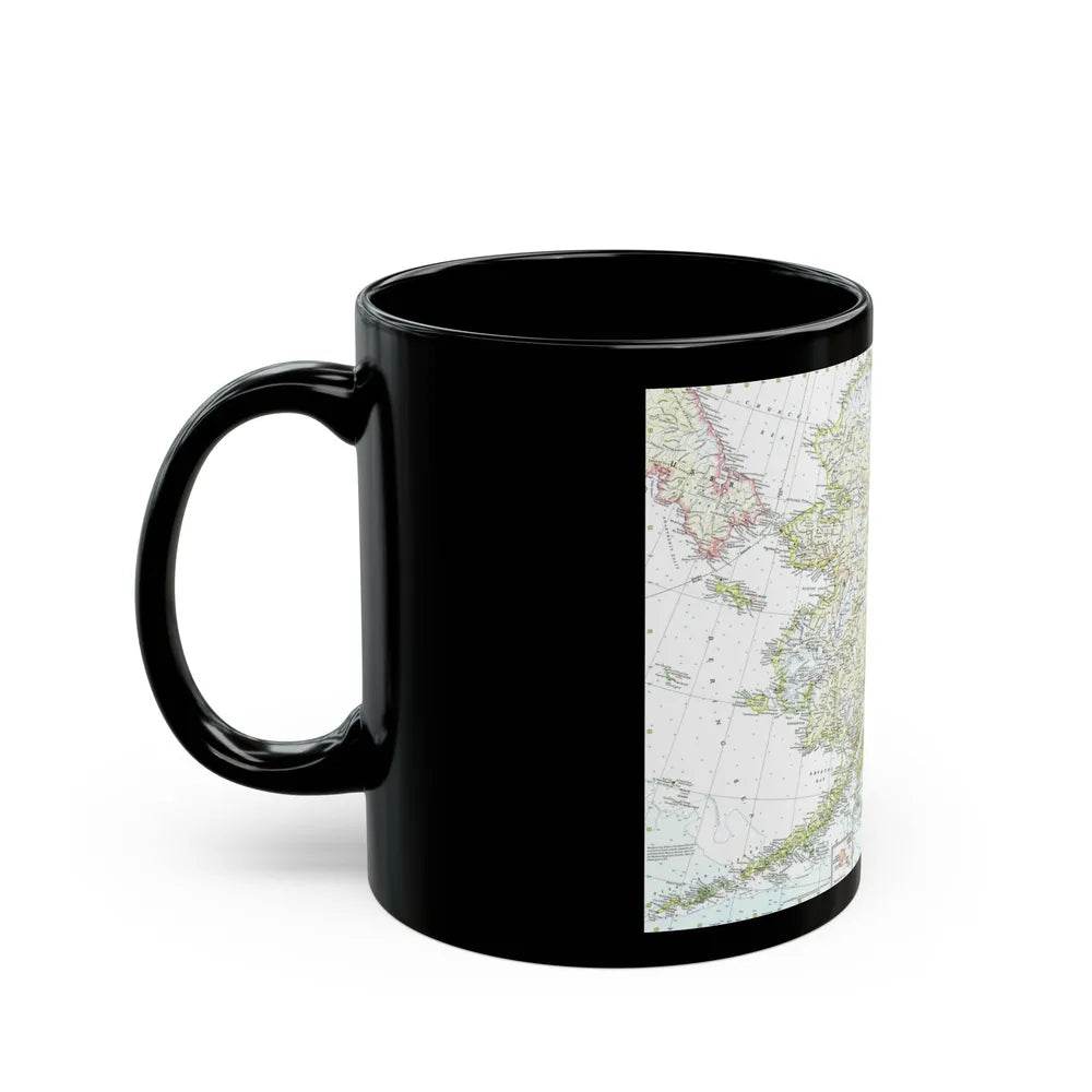 USA - Alaska (1959) (Map) Black Coffee Mug-Go Mug Yourself