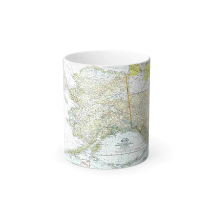 USA - Alaska (1959) (Map) Color Changing Mug 11oz Default Title 11oz - Go Mug Yourself