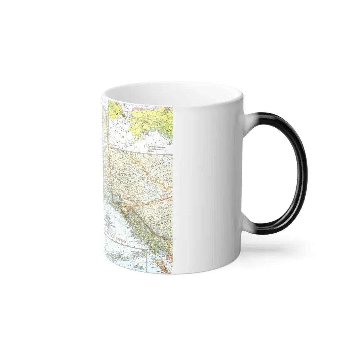 USA - Alaska (1959) (Map) Color Changing Mug 11oz - Go Mug Yourself