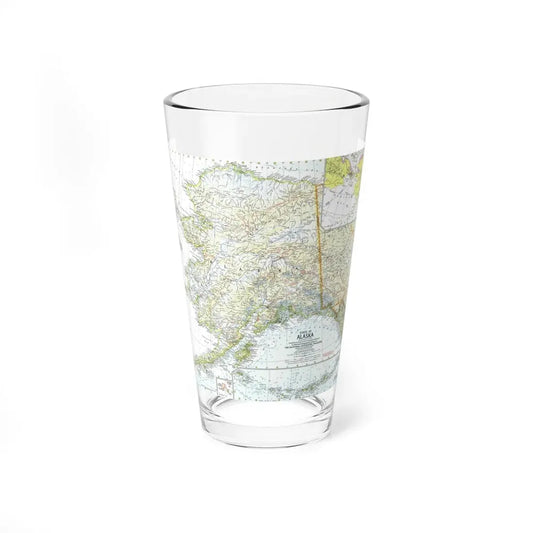 USA - Alaska (1959) (Map) Pint Glass 16oz 16oz - Go Mug Yourself