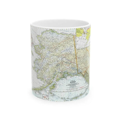 USA - Alaska (1959) (Map) White Coffee Mug 11oz - Go Mug Yourself