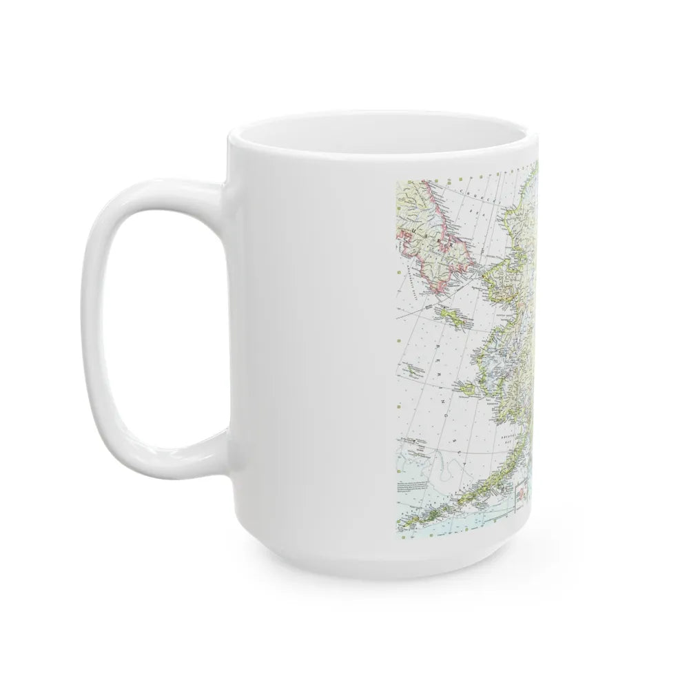 USA - Alaska (1959) (Map) White Coffee Mug-Go Mug Yourself