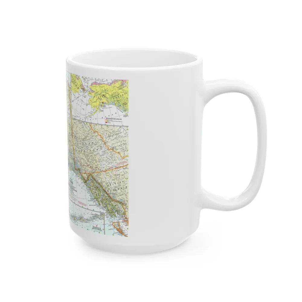 USA - Alaska (1959) (Map) White Coffee Mug-Go Mug Yourself