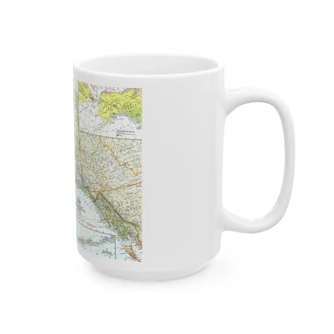 USA - Alaska (1959) (Map) White Coffee Mug - Go Mug Yourself