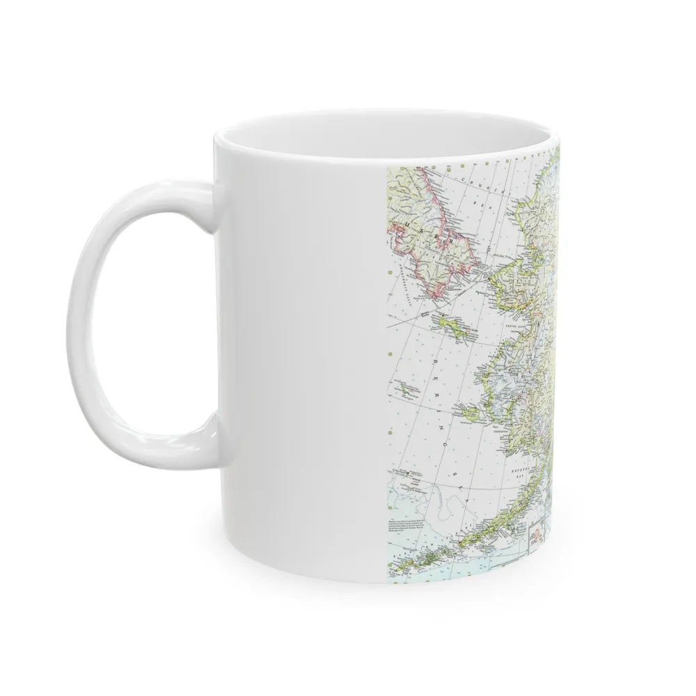 USA - Alaska (1959) (Map) White Coffee Mug-Go Mug Yourself