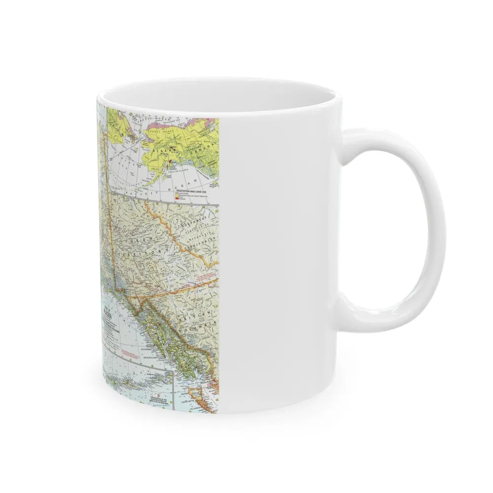 USA - Alaska (1959) (Map) White Coffee Mug-Go Mug Yourself