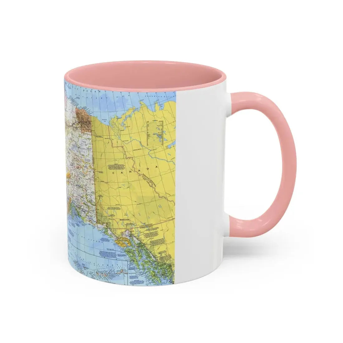 USA - Alaska (1975) (Map) Accent Coffee Mug - Go Mug Yourself